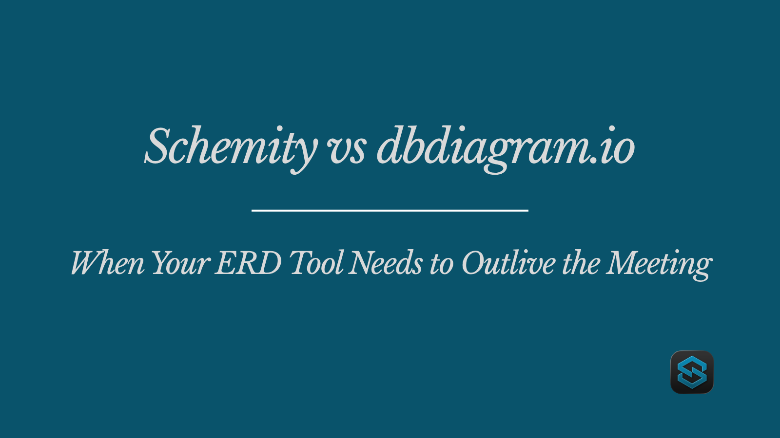Schemity vs dbdiagram.io: When Your ERD Tool Needs to Outlive the Meeting